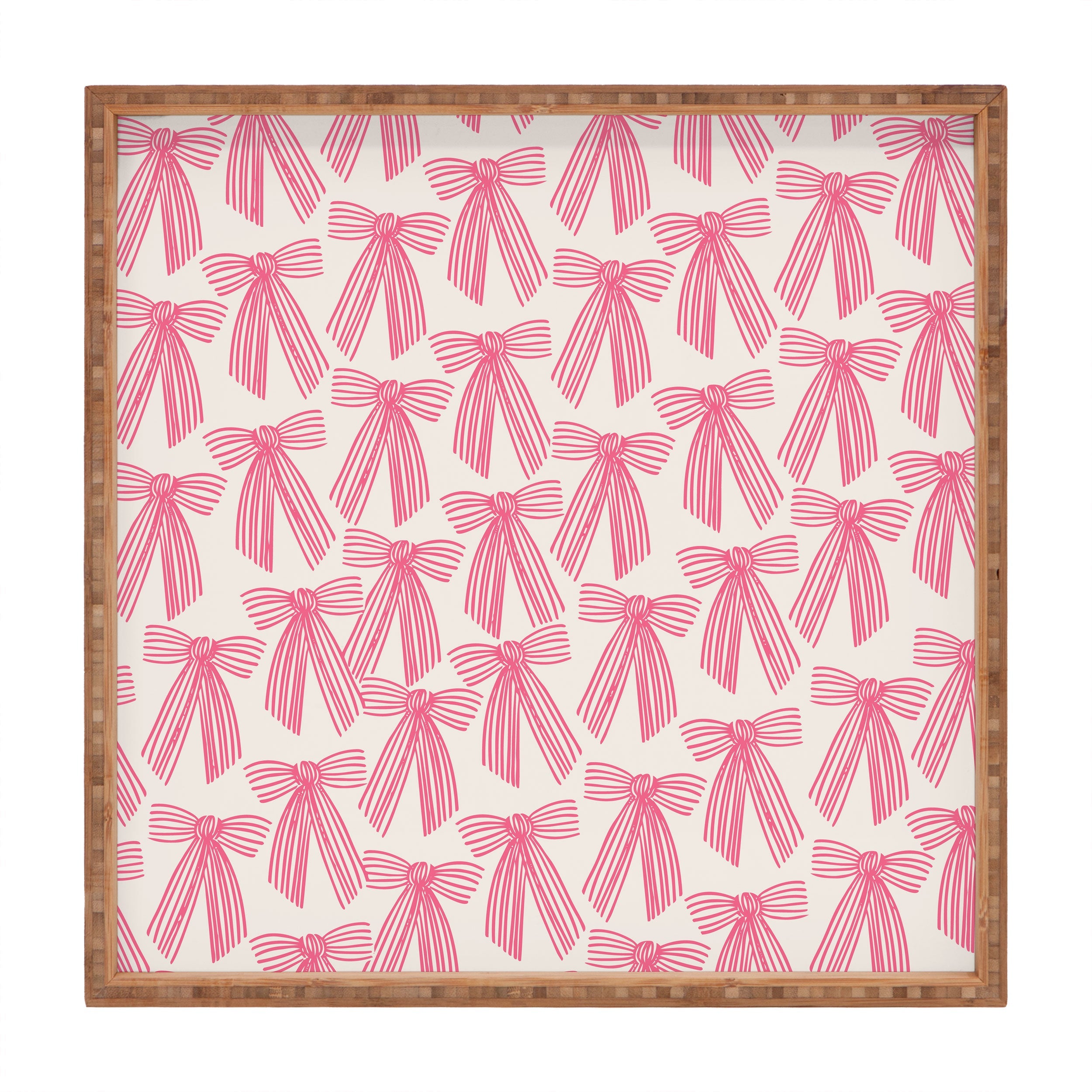 ThirtyOne Illustrations baubles bows bn artboard 5 Square Tray