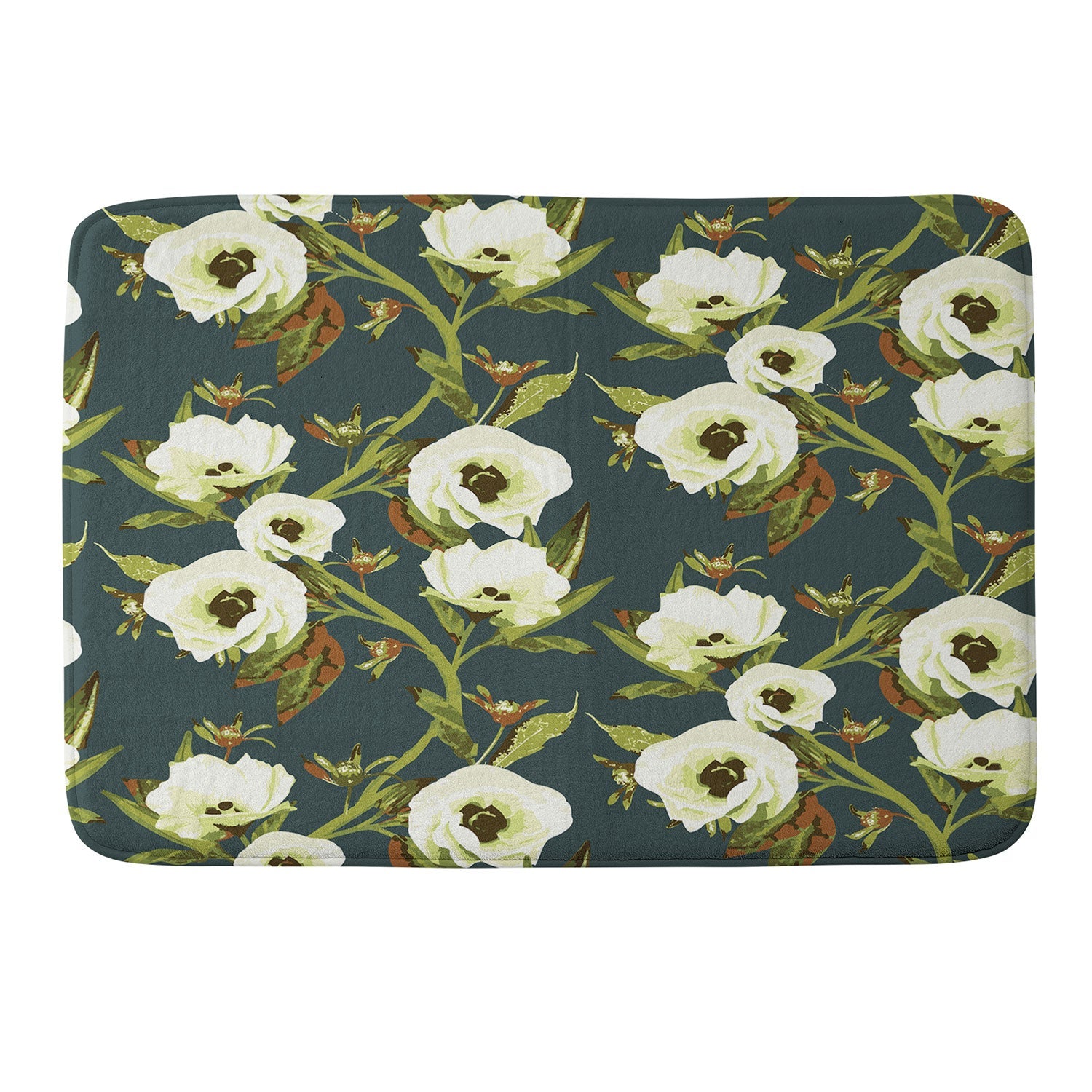 ThirtyOne Illustrations Heirloom Bloom Memory Foam Bath Mat