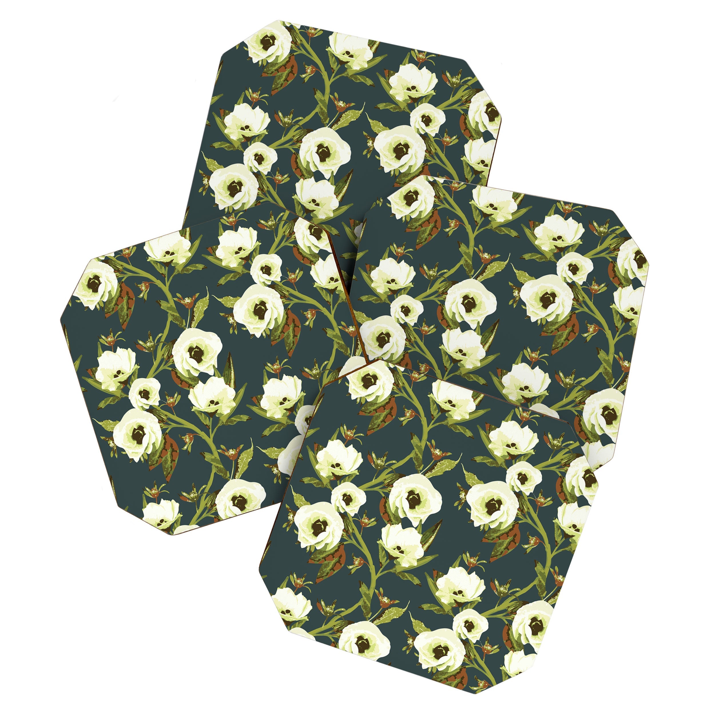 ThirtyOne Illustrations Heirloom Bloom Coaster Set