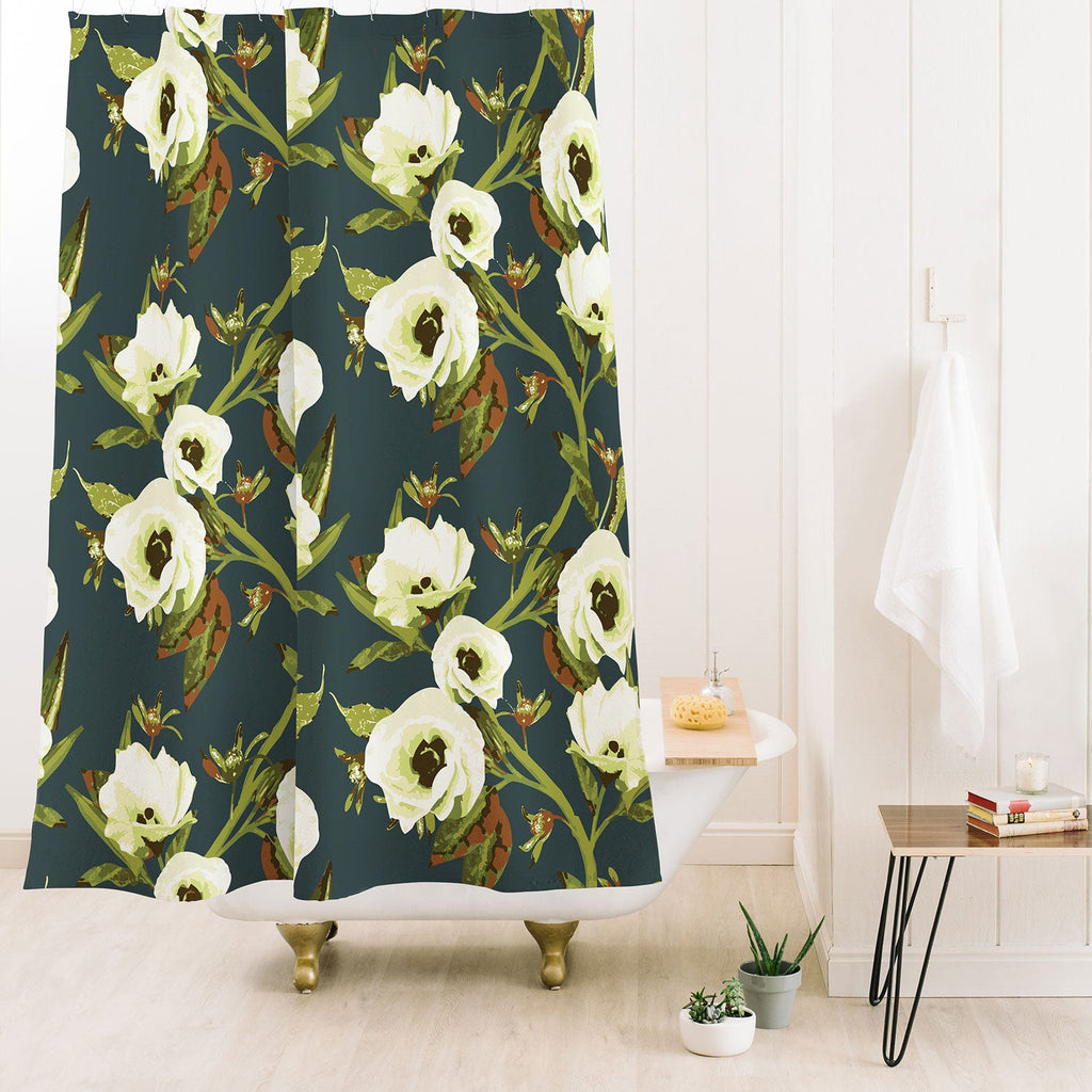 ThirtyOne Illustrations Heirloom Bloom Shower Curtain