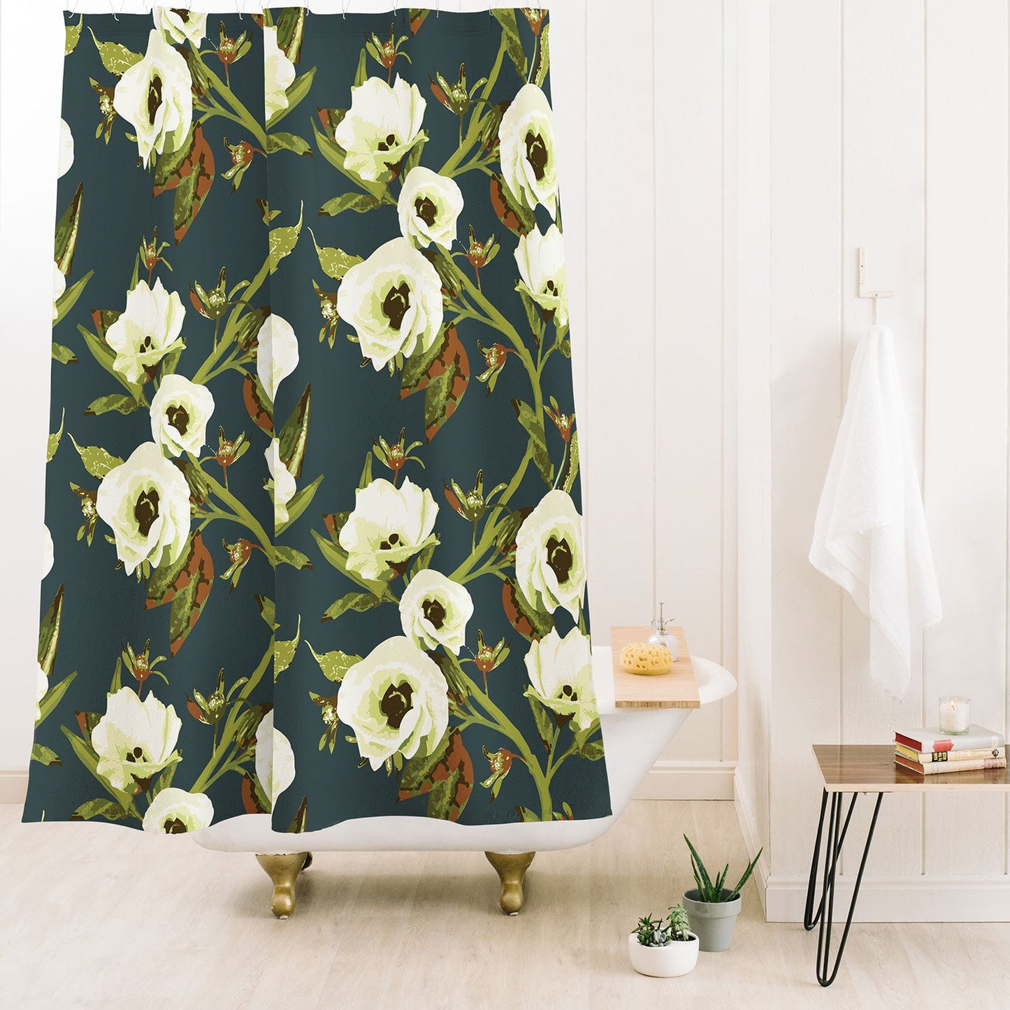 ThirtyOne Illustrations Heirloom Bloom Shower Curtain