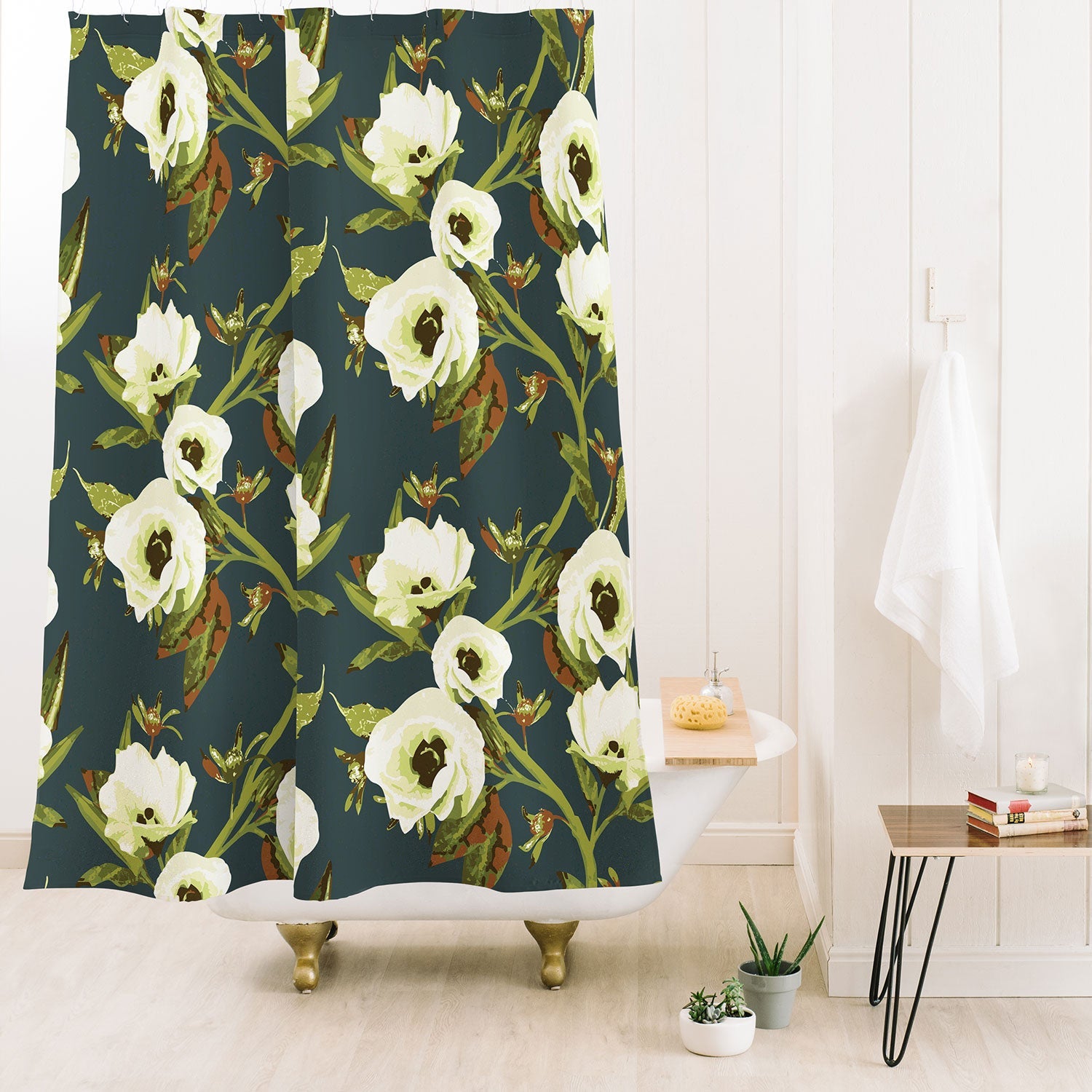 ThirtyOne Illustrations Heirloom Bloom Shower Curtain