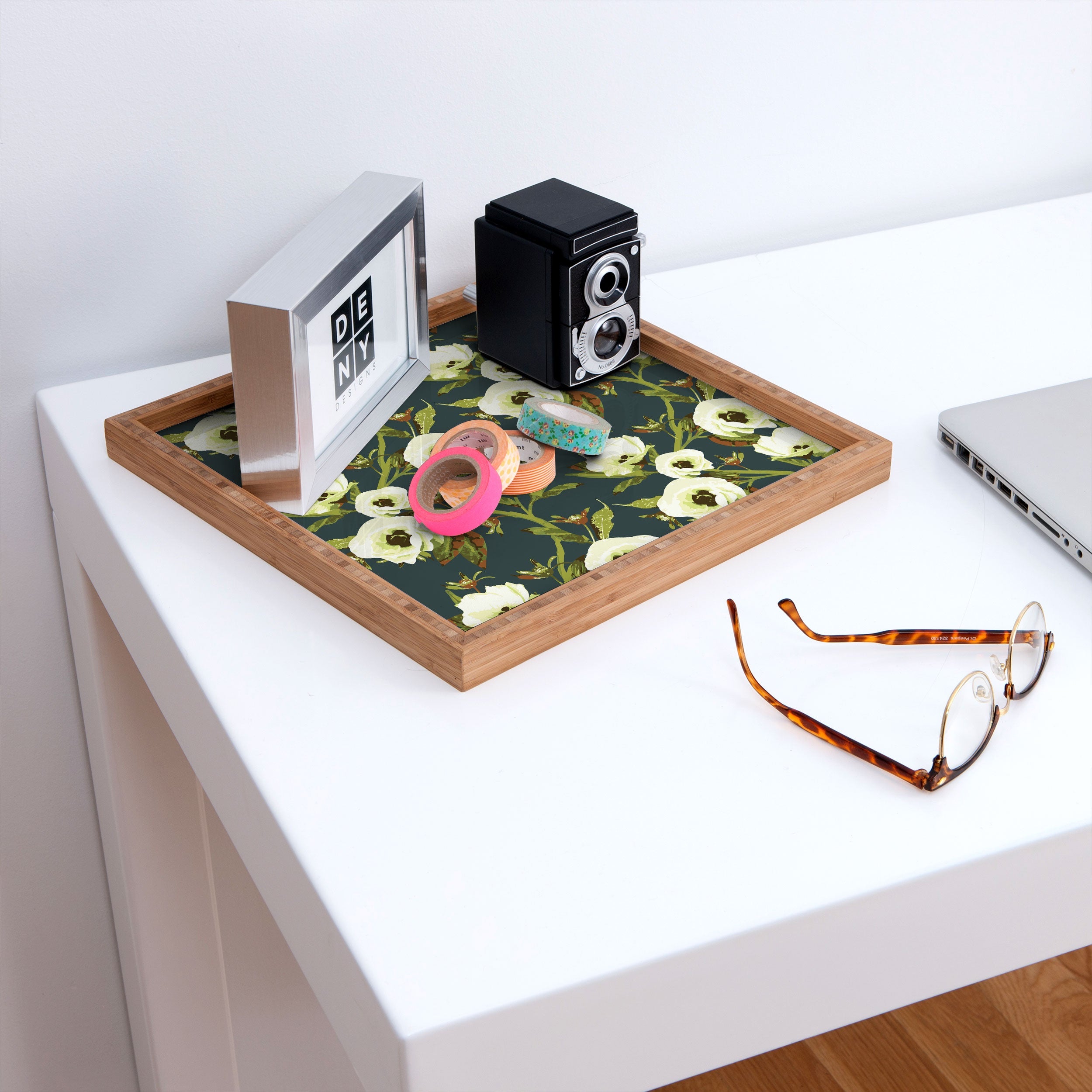ThirtyOne Illustrations Heirloom Bloom Square Tray