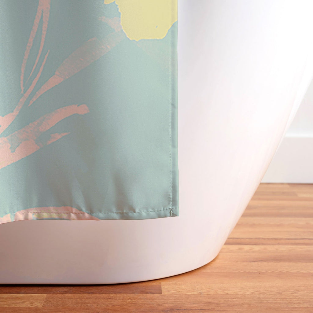 Gabriela Fuente Emma Floral Mint Shower Curtain