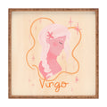 Little Om Zodiac Sign Virgo Square Tray