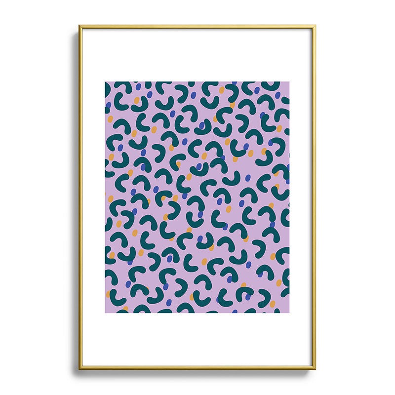 Camilla Foss Pebbles Mix Metal Framed Art Print