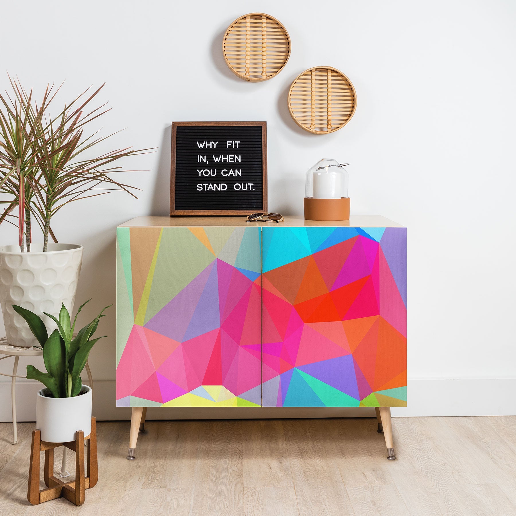Three Of The Possessed Crystal Crush Credenza