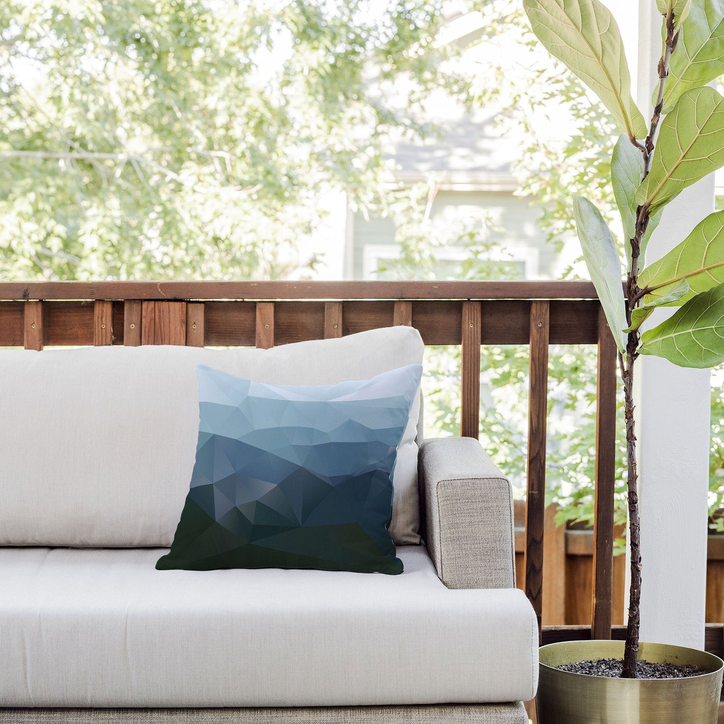 Three Of The Possessed First Light Outdoor Throw Pillow