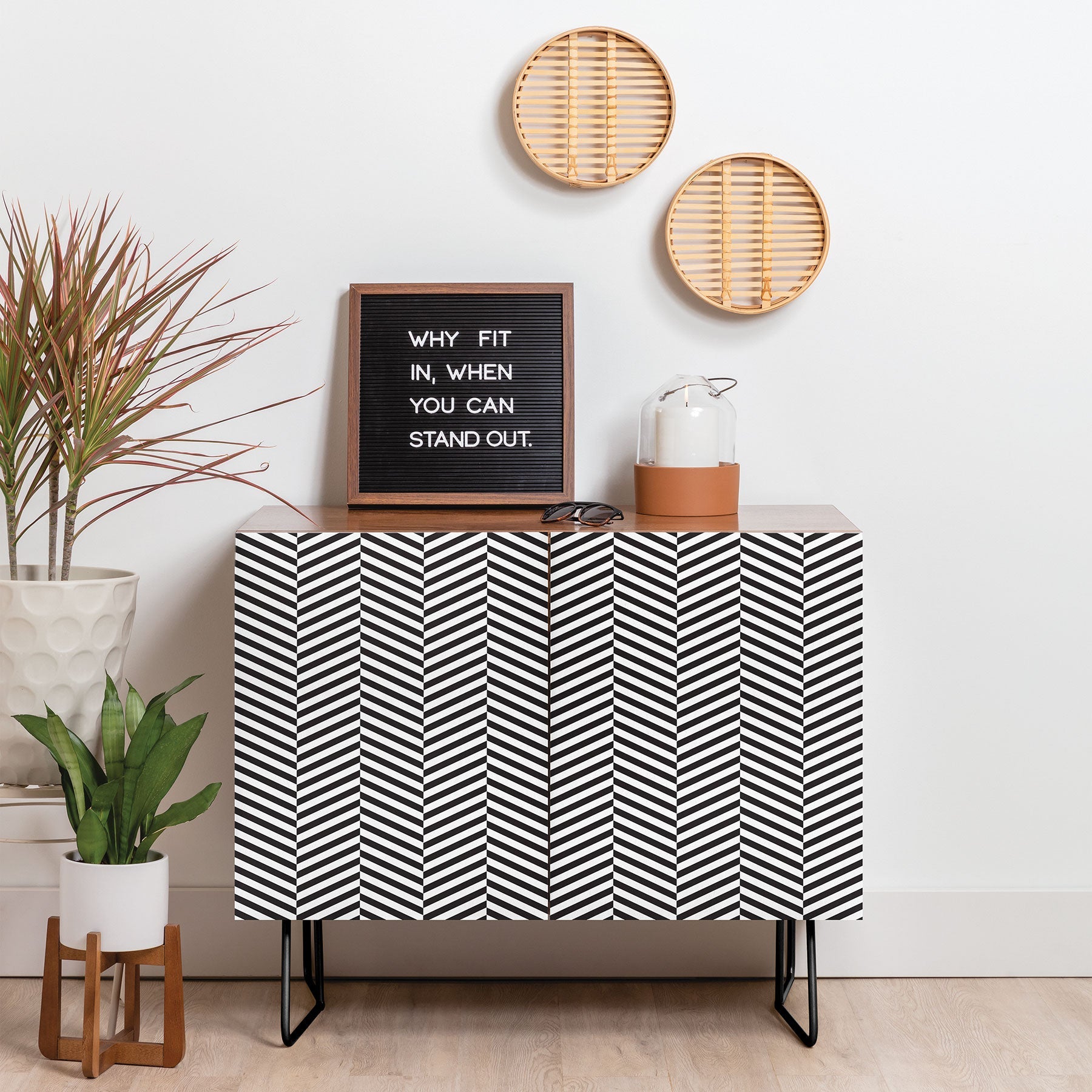 Three Of The Possessed Leaves Credenza