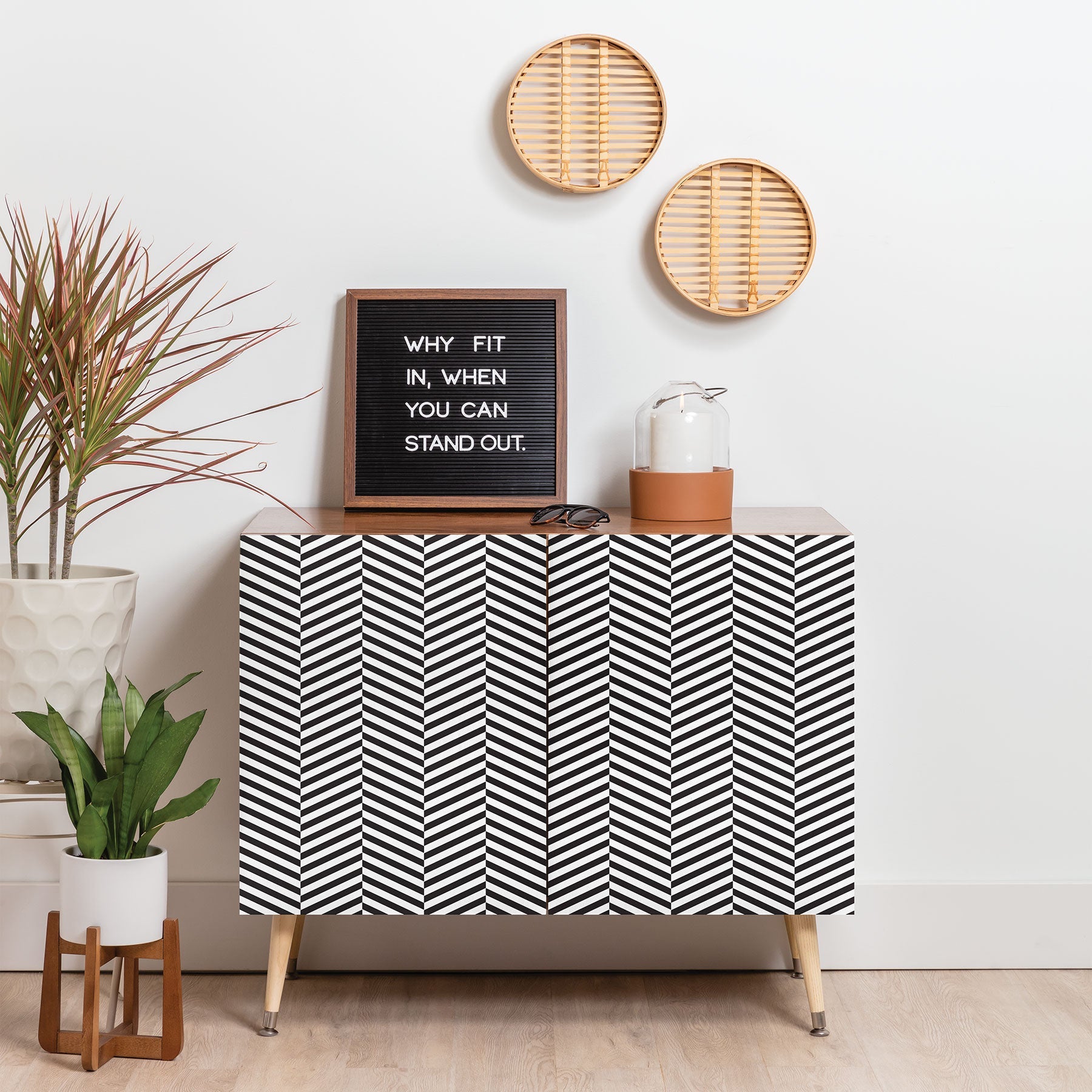 Three Of The Possessed Leaves Credenza