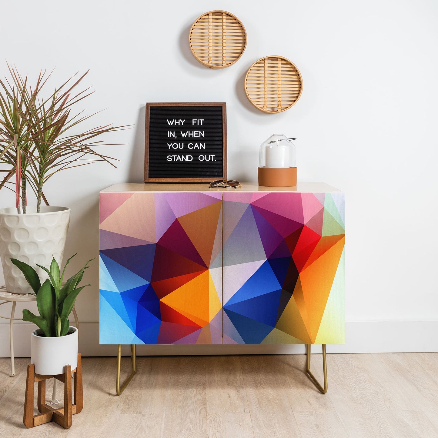 Three Of The Possessed Modern Bloom Credenza