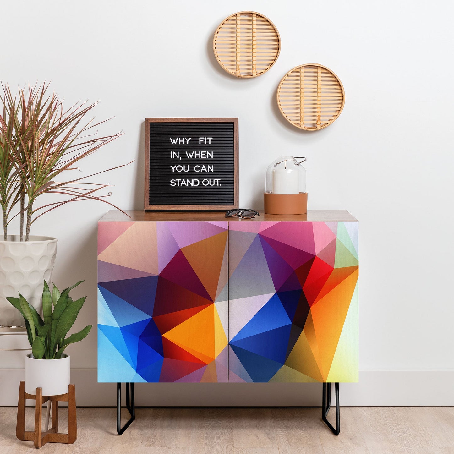 Three Of The Possessed Modern Bloom Credenza