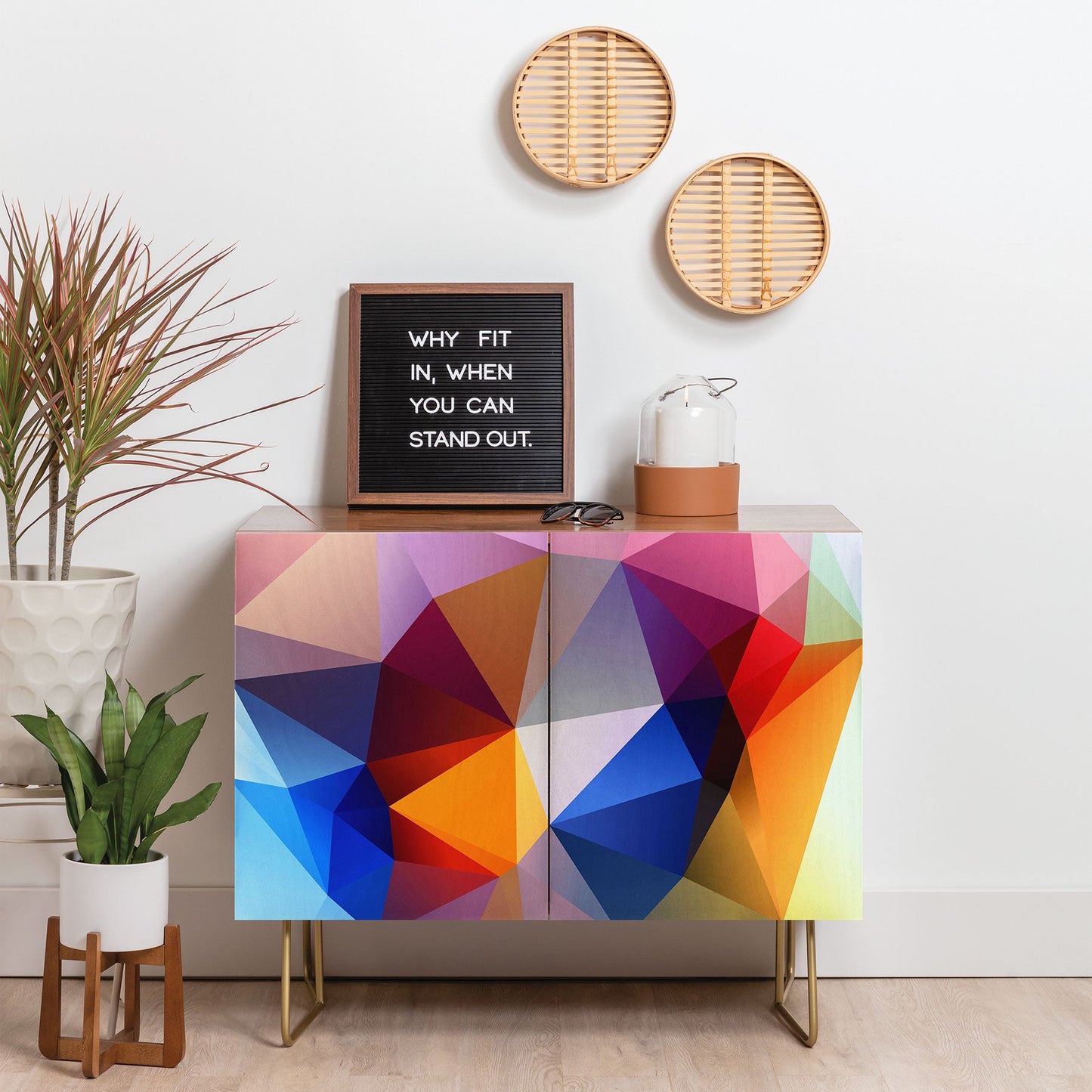 Three Of The Possessed Modern Bloom Credenza
