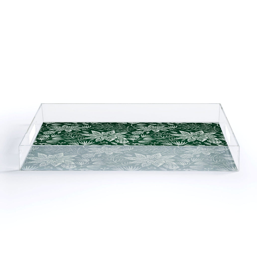 Pimlada Phuapradit Christmas Poinsettia Acrylic Tray
