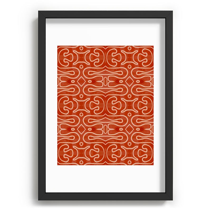 Mirimo Venexiana Burnt Orange Recessed Framing Rectangle