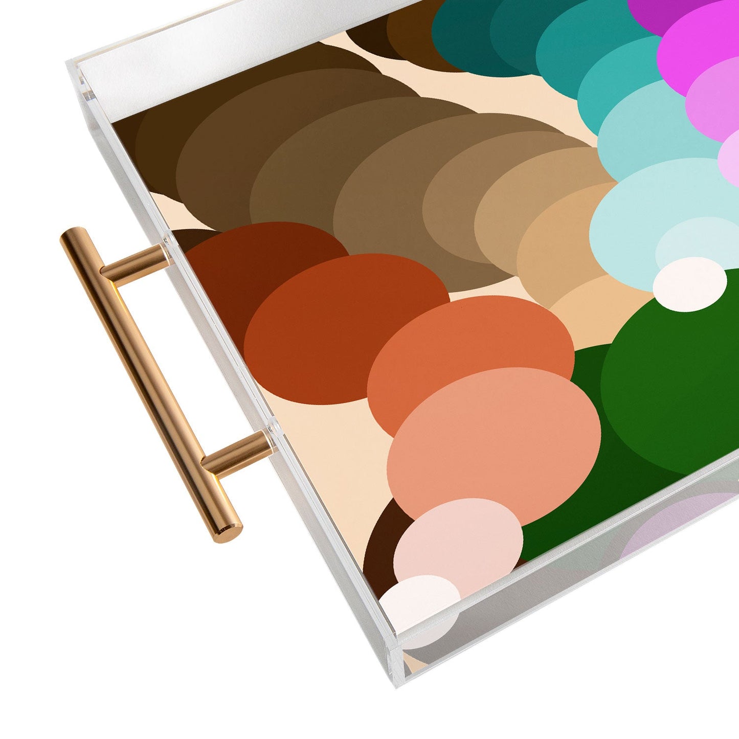 Tina Salazar Circles of Colors Acrylic Tray