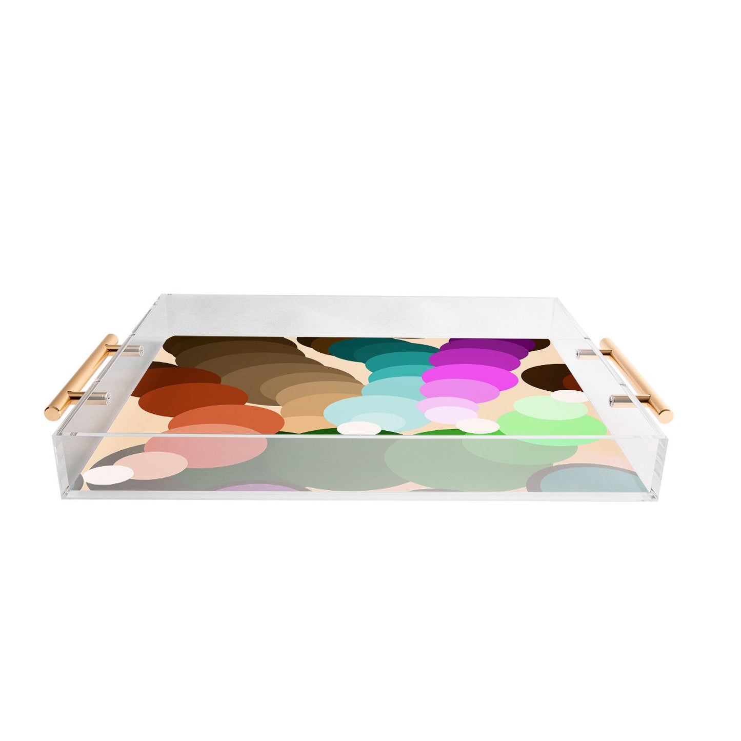 Tina Salazar Circles of Colors Acrylic Tray