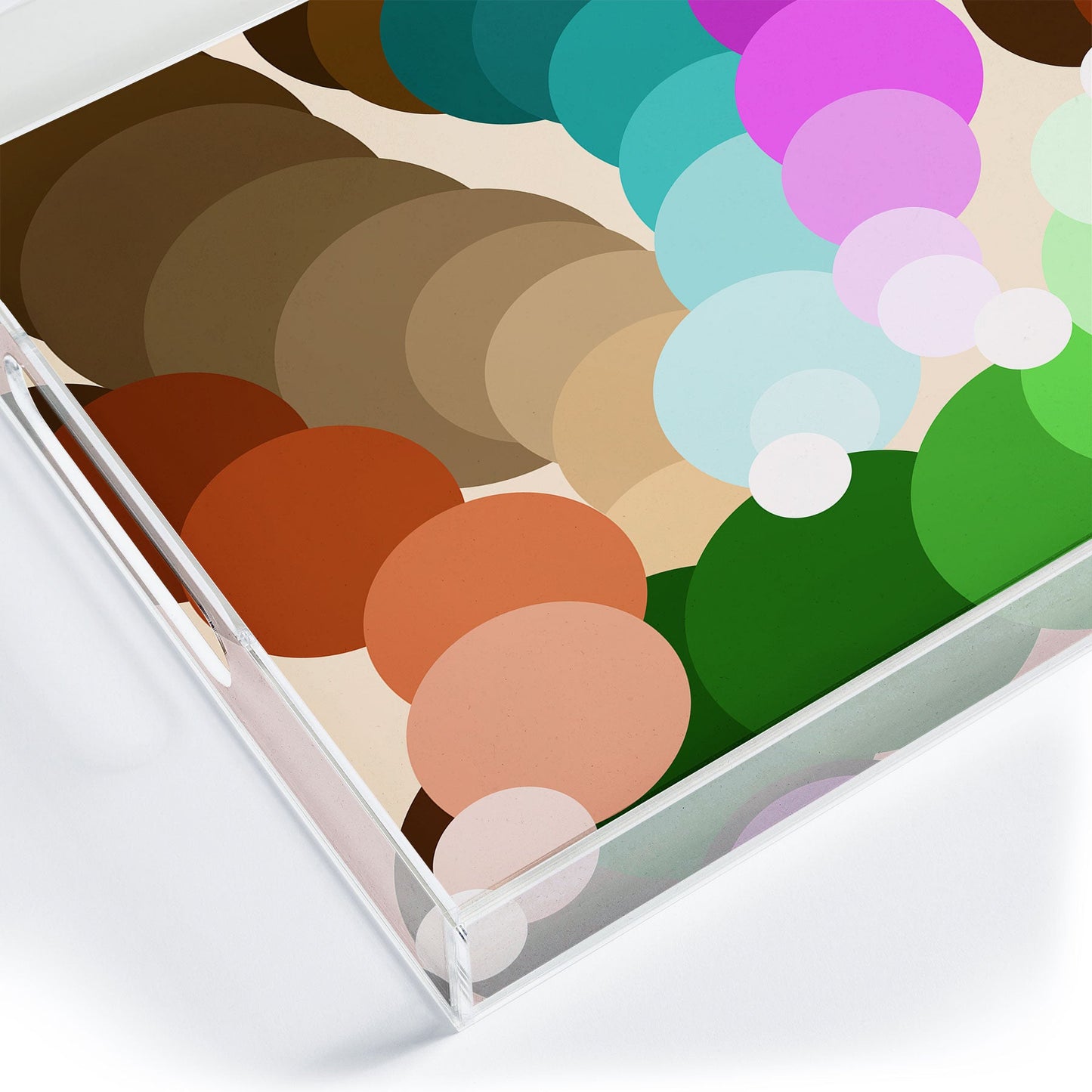 Tina Salazar Circles of Colors Acrylic Tray
