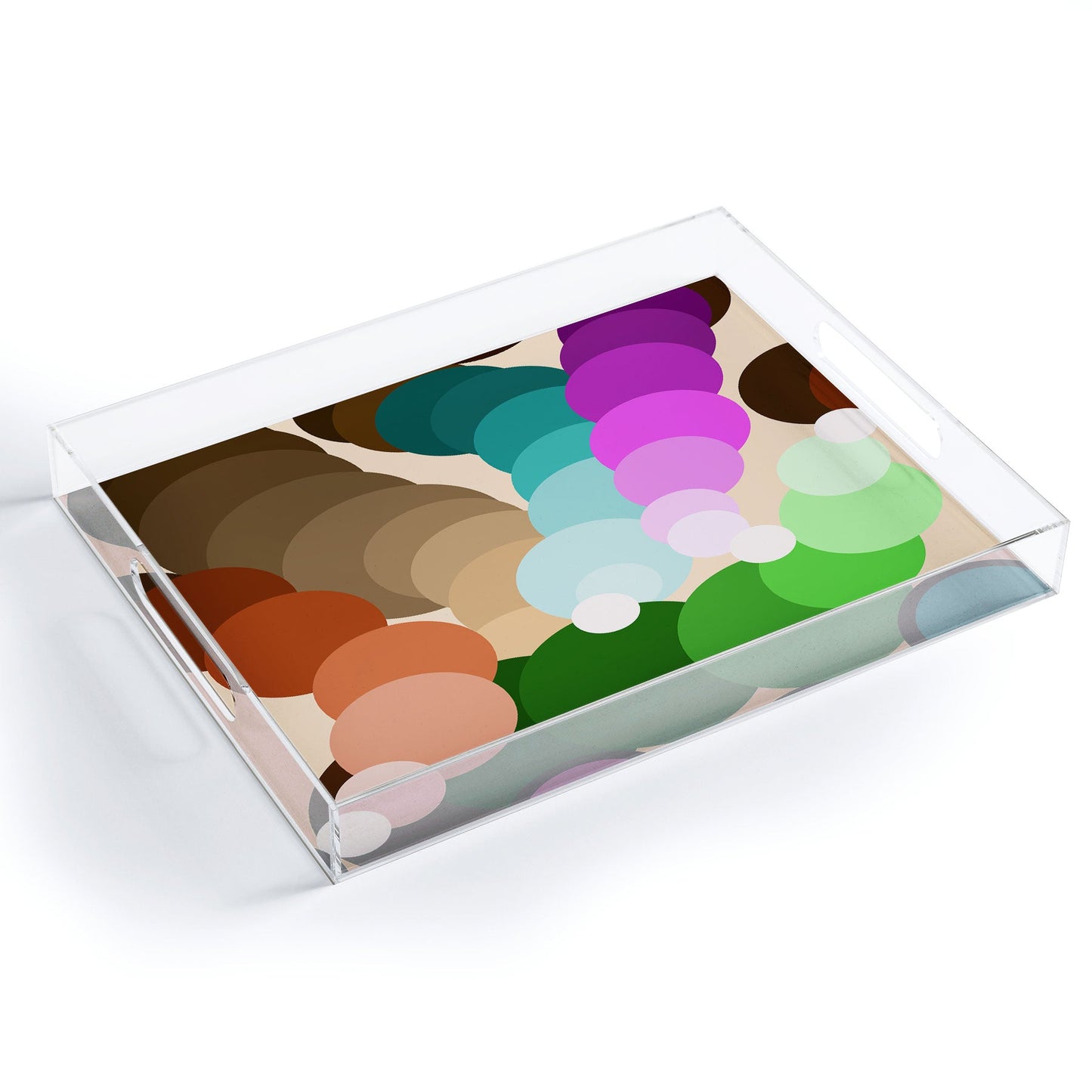 Tina Salazar Circles of Colors Acrylic Tray