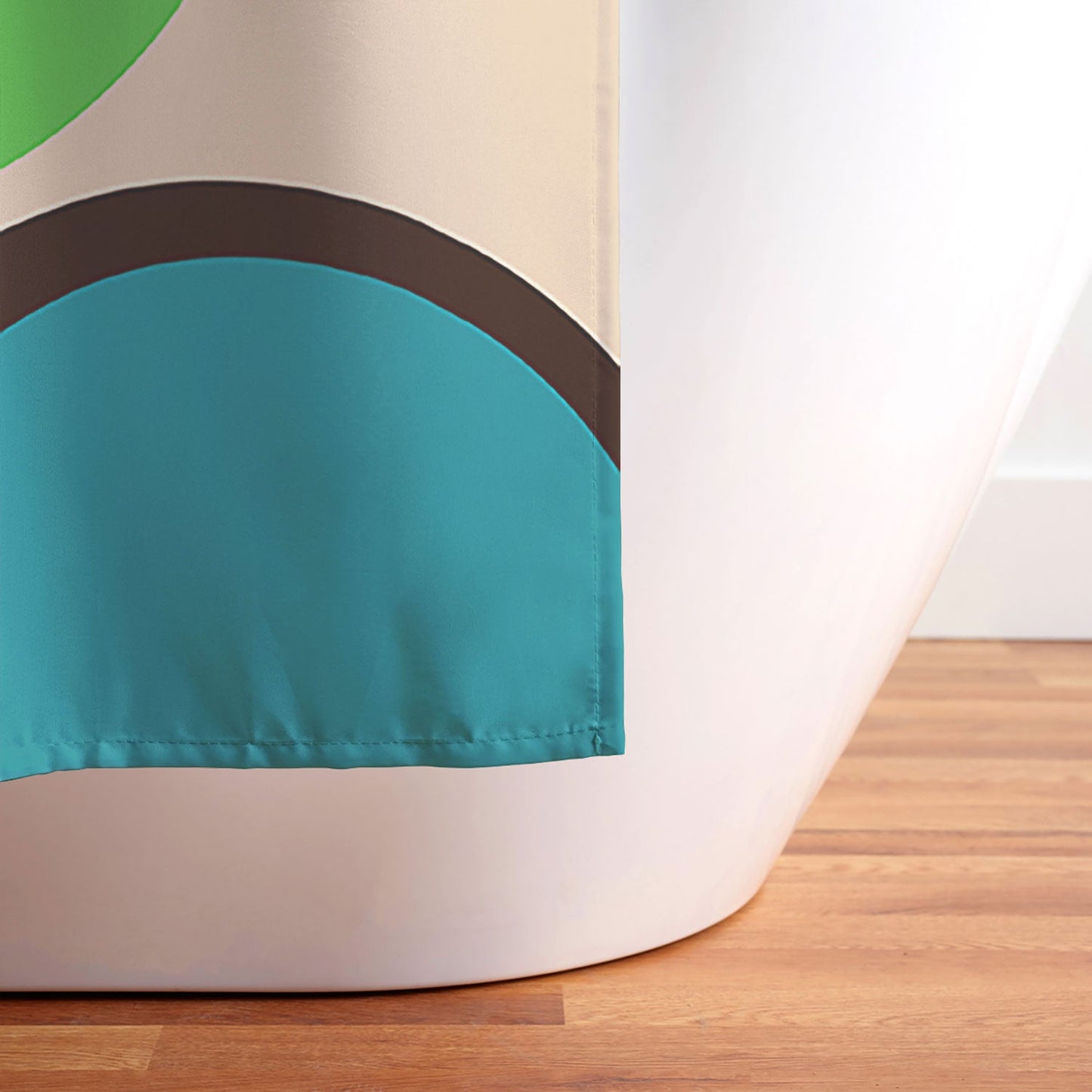 Tina Salazar Circles of Colors Shower Curtain
