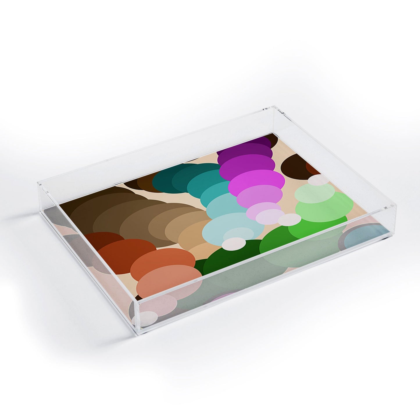 Tina Salazar Circles of Colors Acrylic Tray