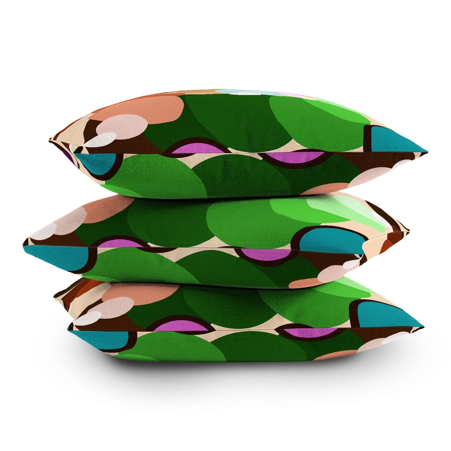 Tina Salazar Circles of Colors Throw Pillow