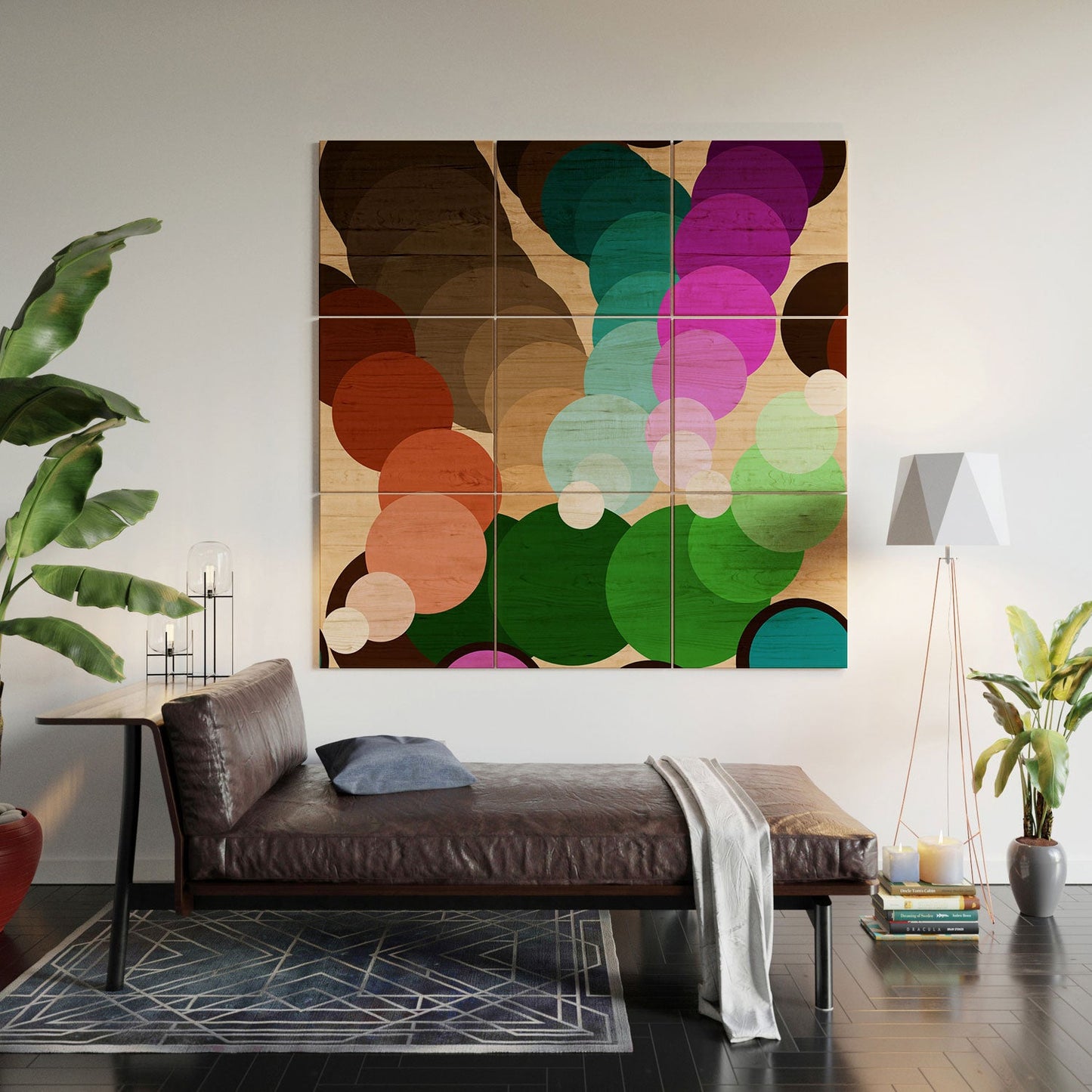 Tina Salazar Circles of Colors Wood Wall Mural