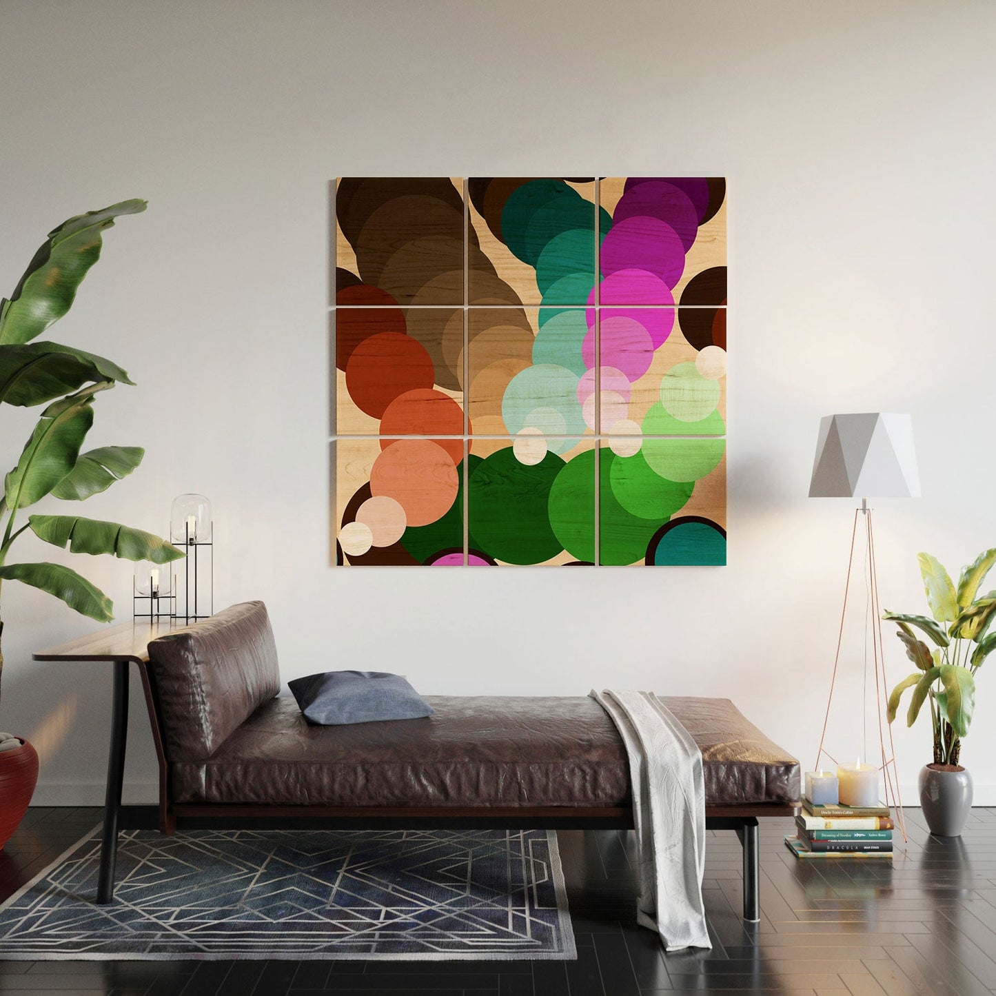 Tina Salazar Circles of Colors Wood Wall Mural