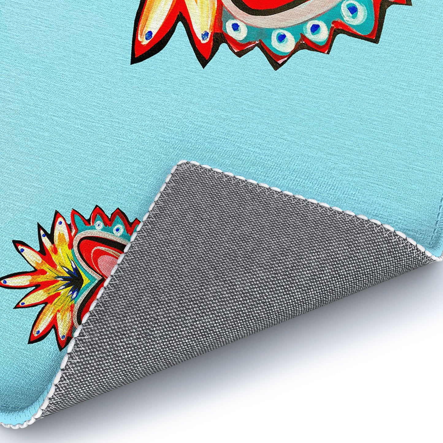 Tina Salazar Hearts in Blue Area Rug