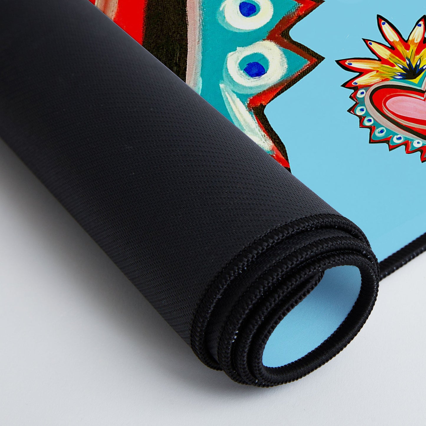 Tina Salazar Hearts in Blue Desk Mat
