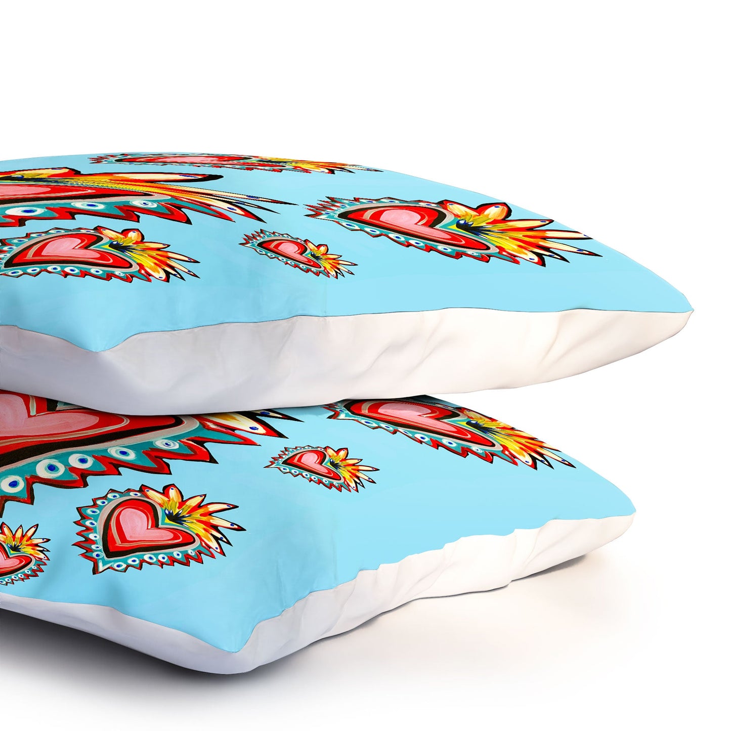 Tina Salazar Hearts in Blue Pillow Shams