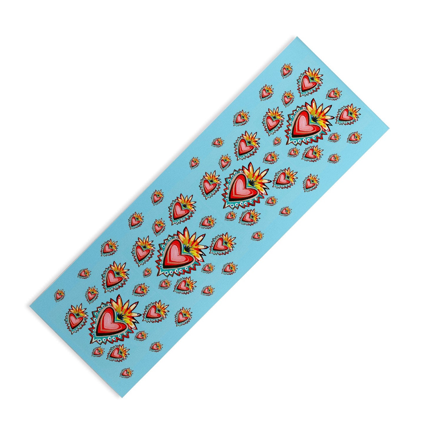 Tina Salazar Hearts in Blue Yoga Mat