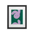 Camilla Foss Pebbles and Rabbit Framed Art Print