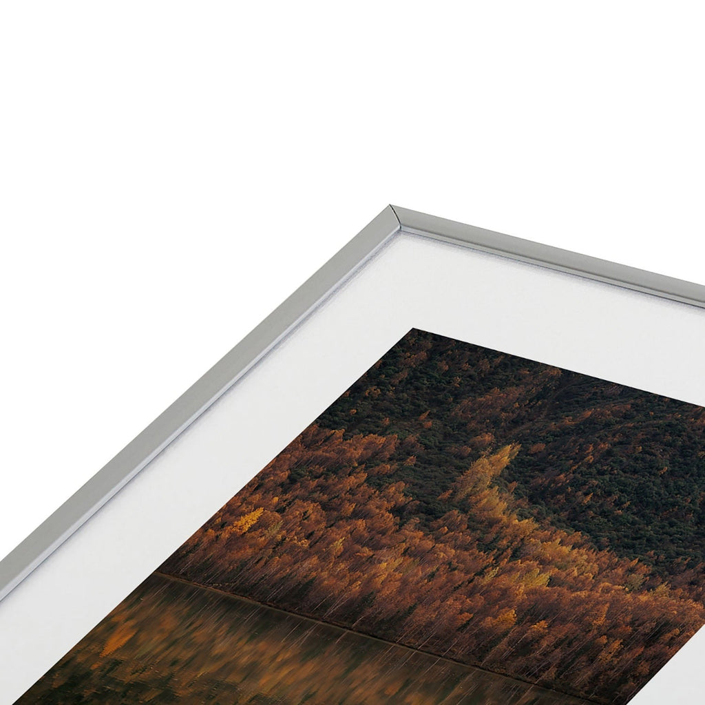 Hannah Kemp Fall Lake Metal Framed Art Print