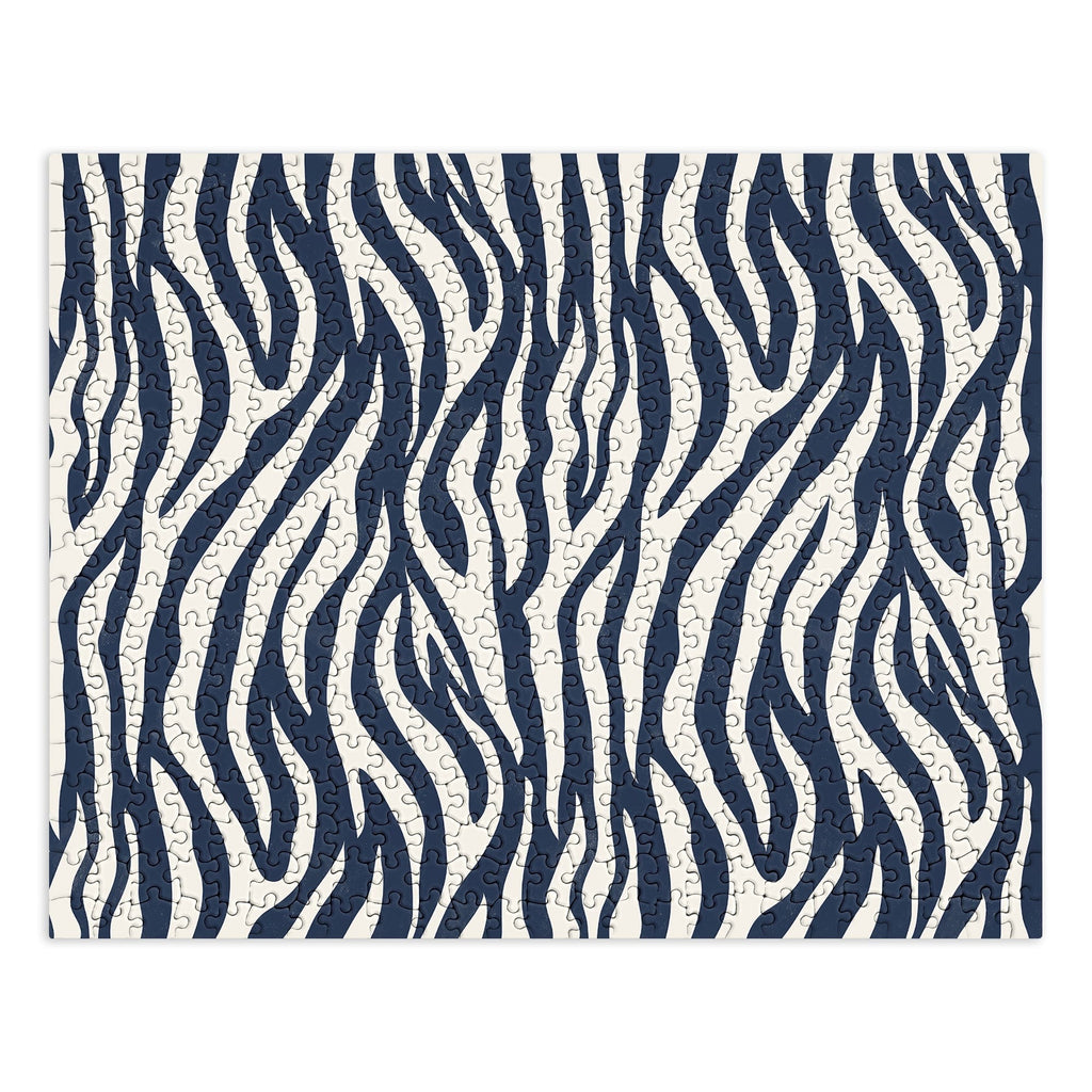 Avenie BR Navy Tiger Stripes Puzzle