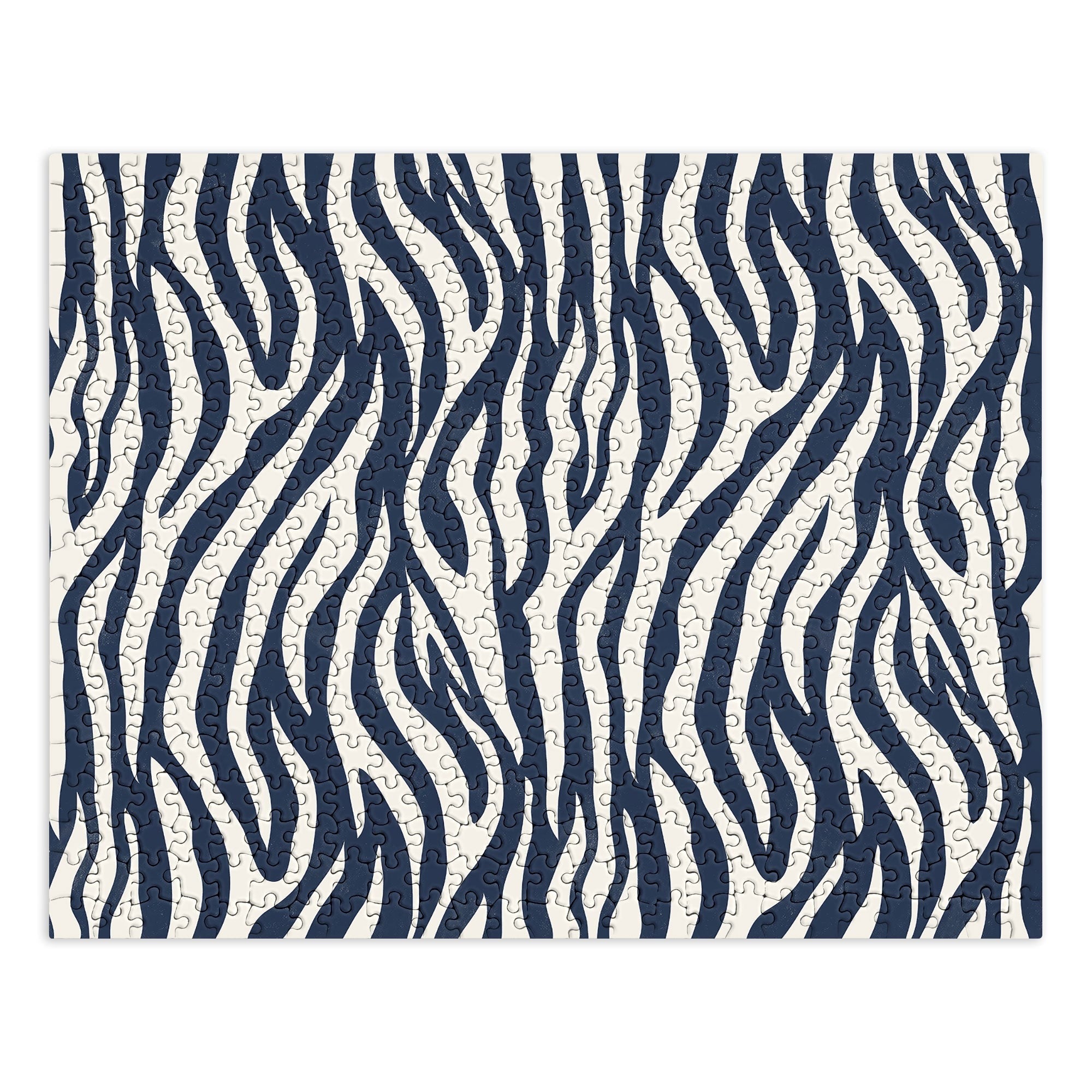 Avenie BR Navy Tiger Stripes Puzzle