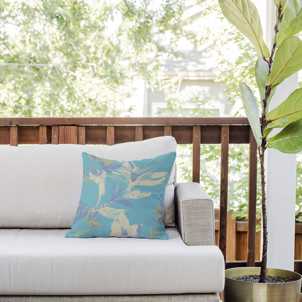 Gabriela Fuente Emma Floral Outdoor Throw Pillow