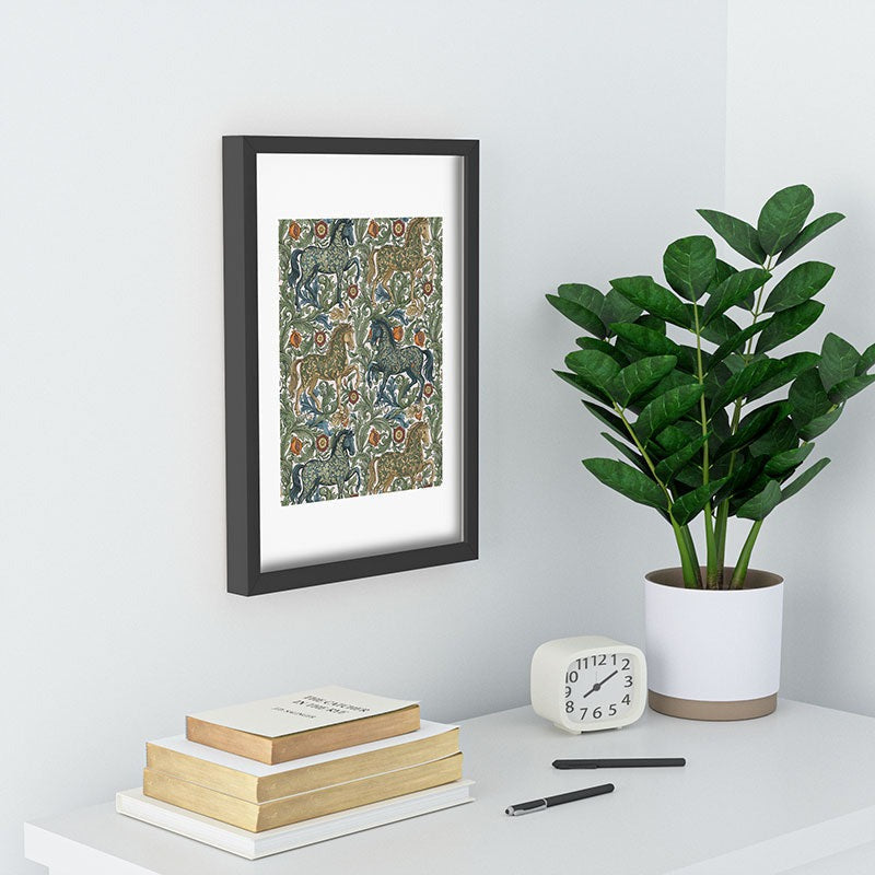 Marta Barragan Camarasa Renaissance Horse Garden Recessed Framing Rectangle