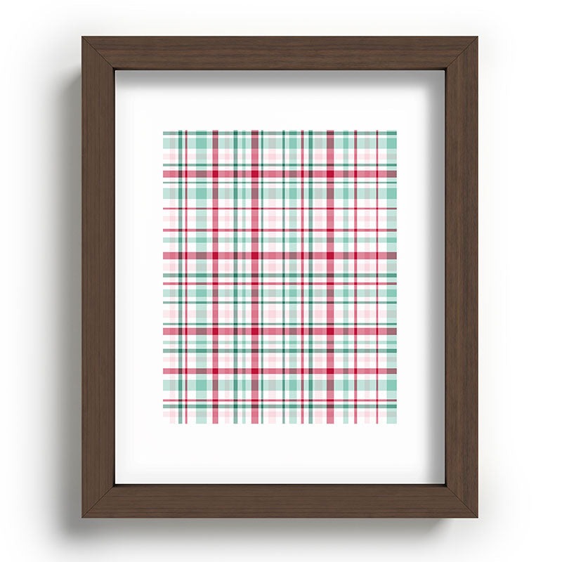 Lisa Argyropoulos Merry Vintage Plaid Recessed Framing Rectangle