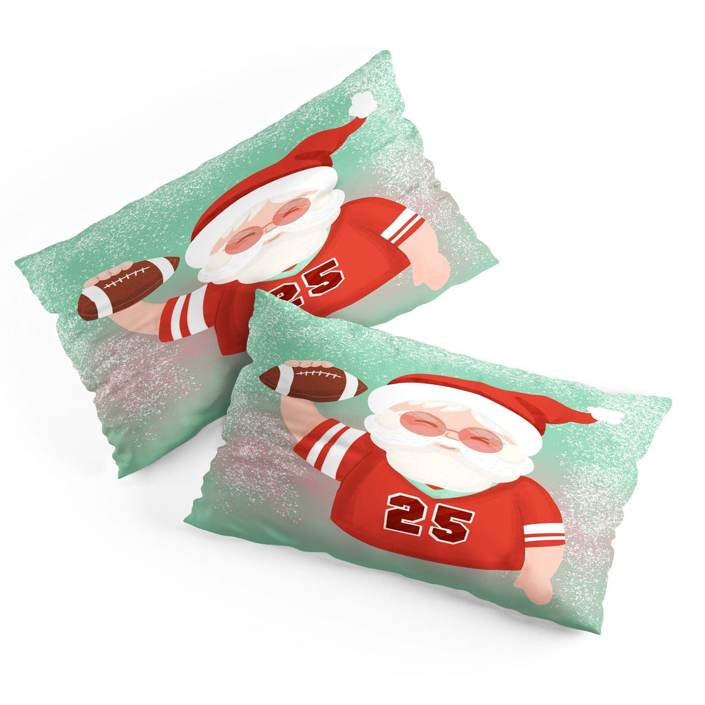 Design by Spark Sporty Football Santa Pillow Shams