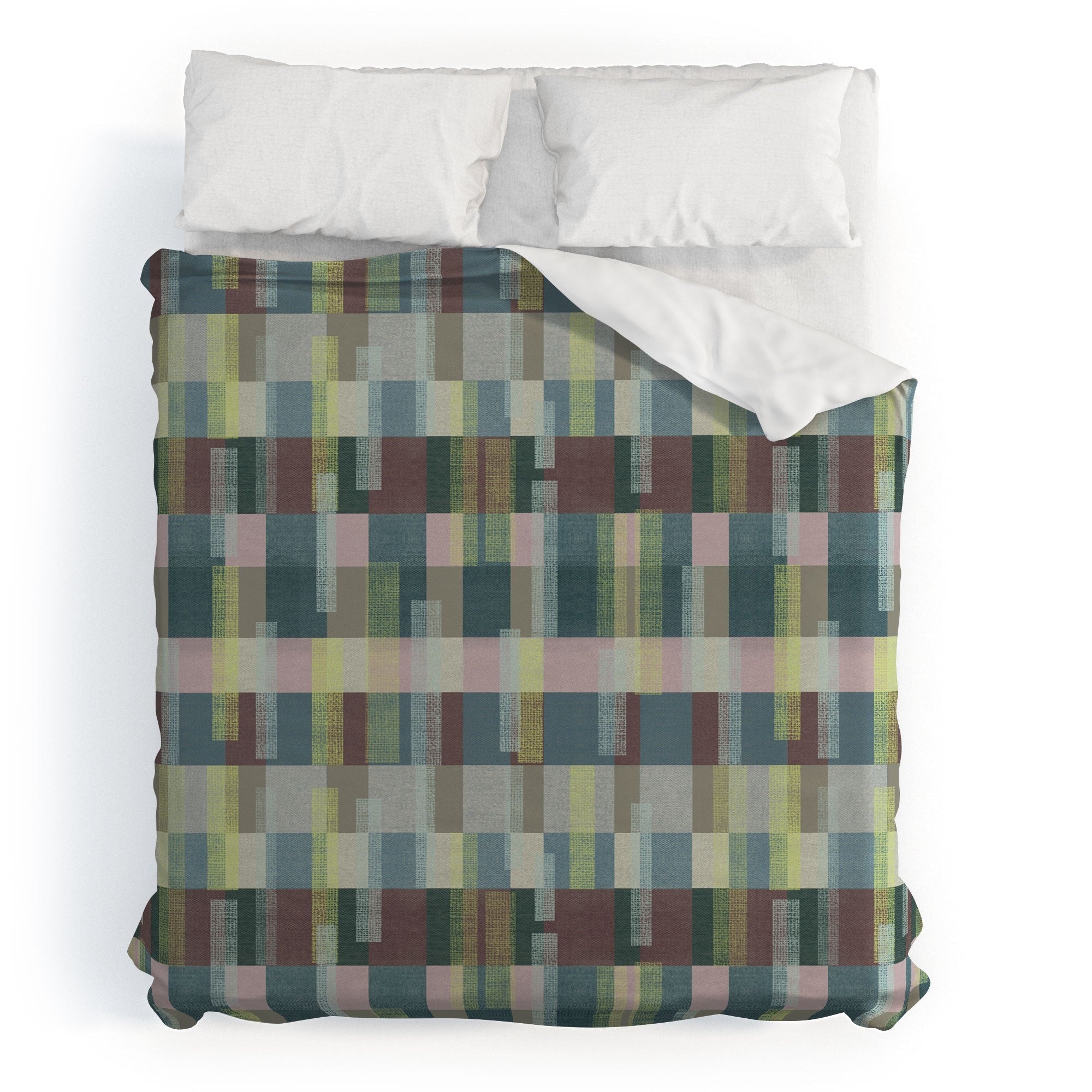 Marta Barragan Camarasa Dynamic Linear Blocks Duvet Cover
