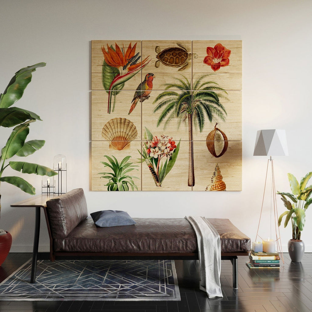 Gal Design Hawaii Collection Wood Wall Mural