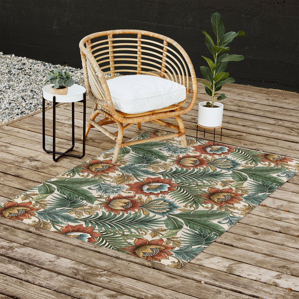 Marta Barragan Camarasa Retro Jungle Garden Outdoor Rug
