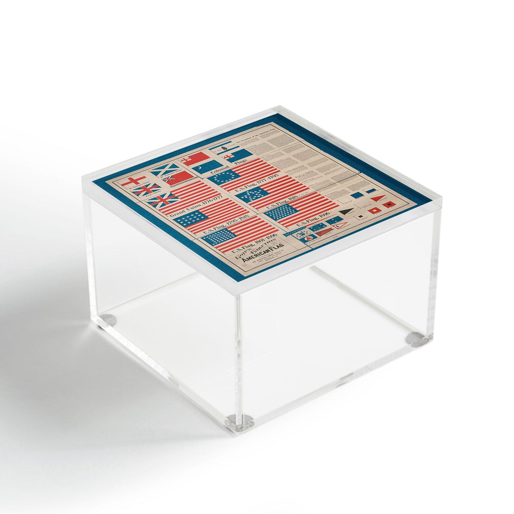 DENY Designs Goff s Evolution of the American Flag Acrylic Box