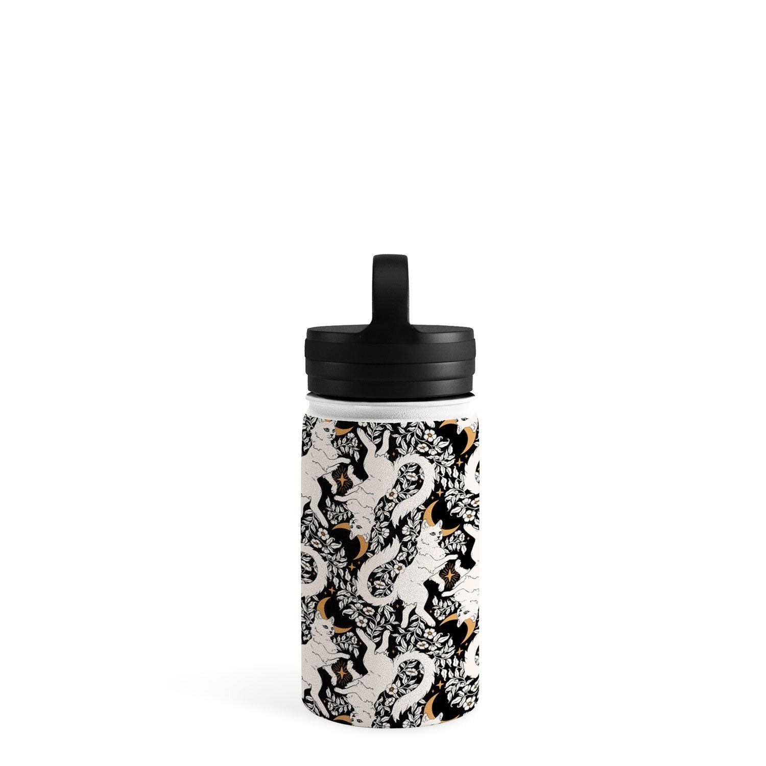 Avenie Celestial Cats Gold Water Bottle