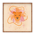 Little Om Zodiac Signs Leo Square Tray