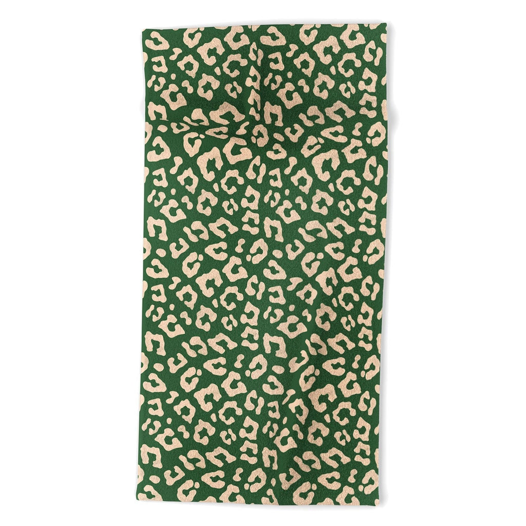 Avenie BR Cheetah Print In Green Beach Towel