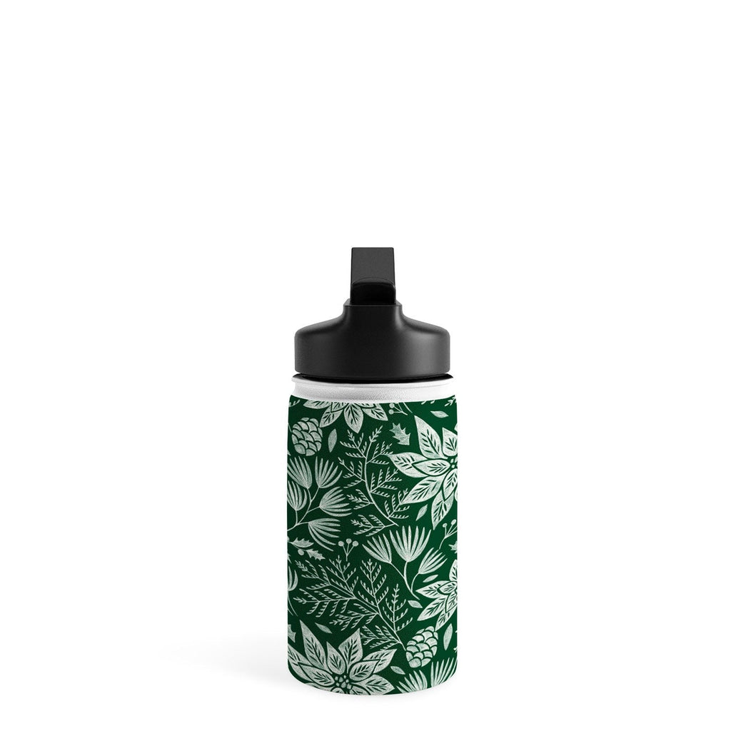 Pimlada Phuapradit Christmas Poinsettia Water Bottle
