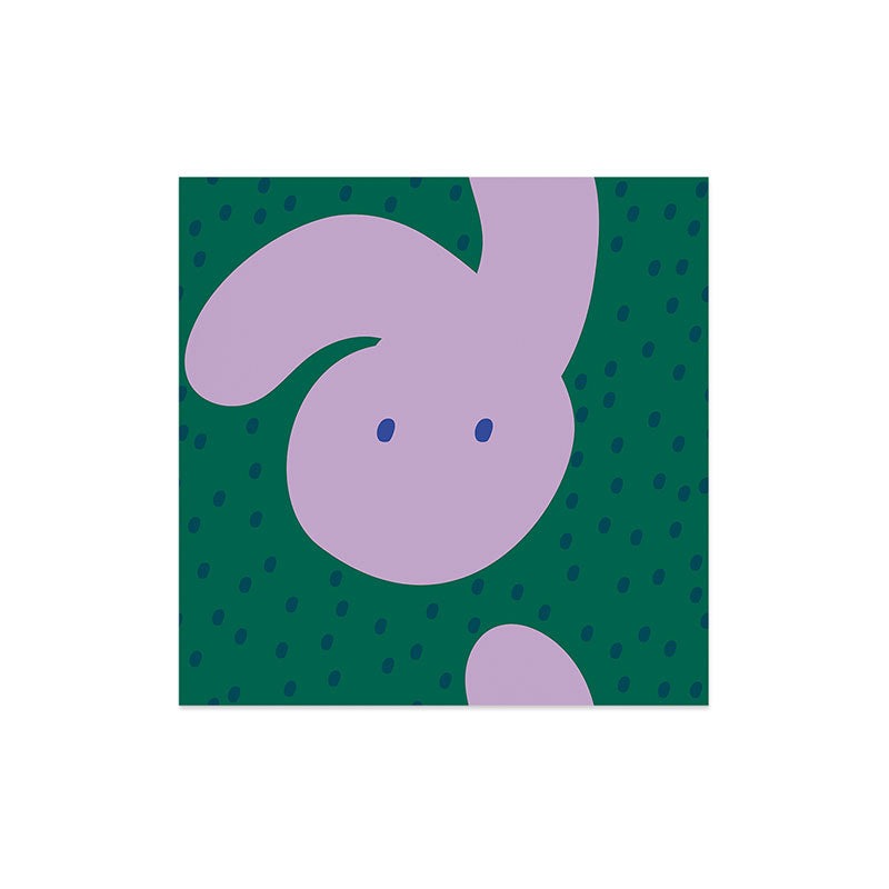 Camilla Foss Pebbles and Rabbit Art Print