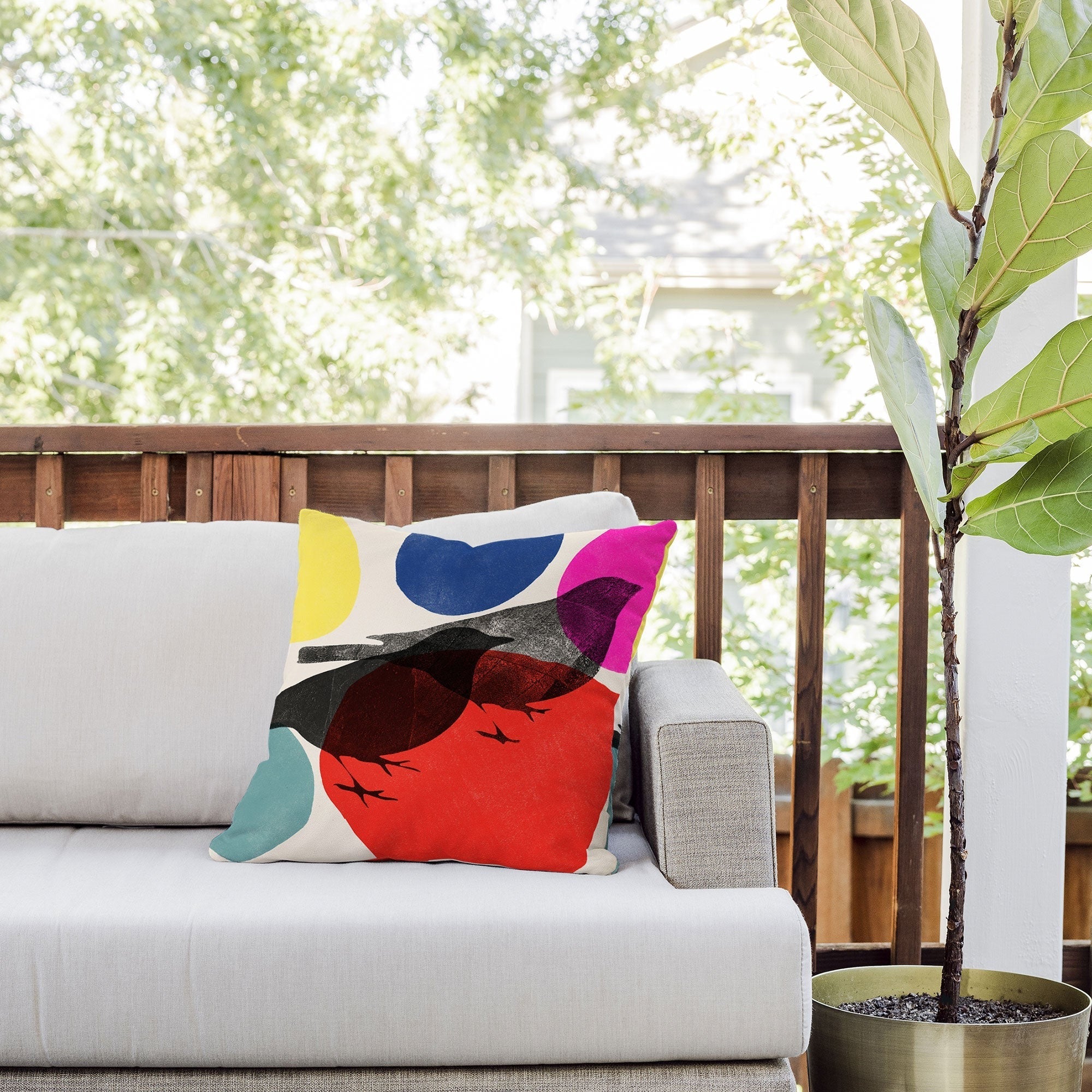 Garima Dhawan wild 2d Outdoor Throw Pillow